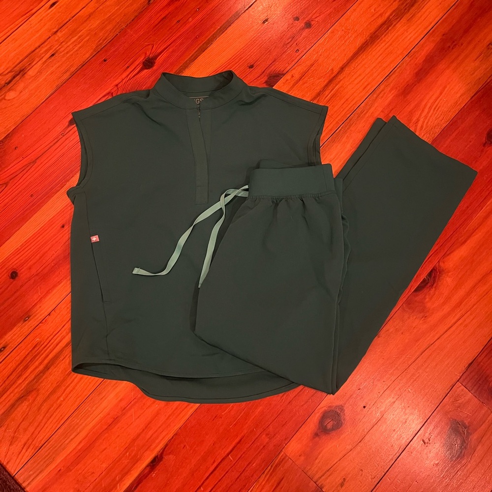 Figs Hunter Green Scrubs